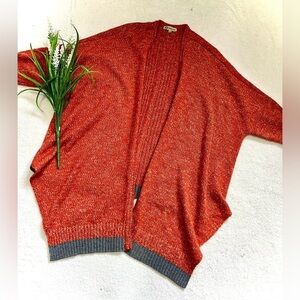 Democracy Rust Dolman Cocoon Cardigan Sweater - Medium